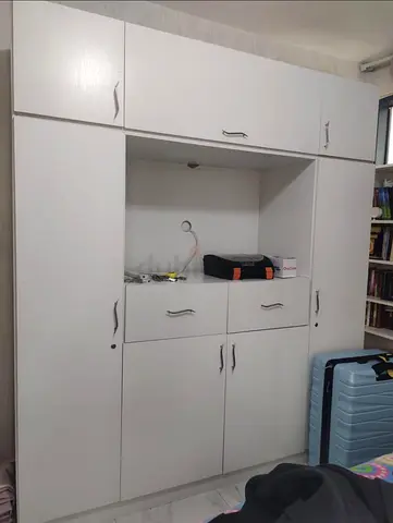 White Storage Wardrobe with Shelves