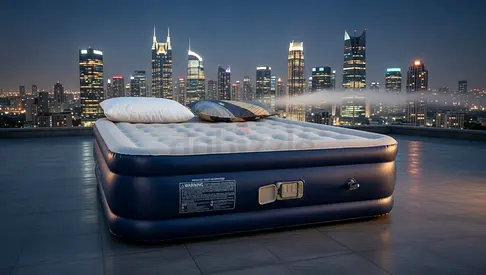 Premium Air bed with built-in electric pump