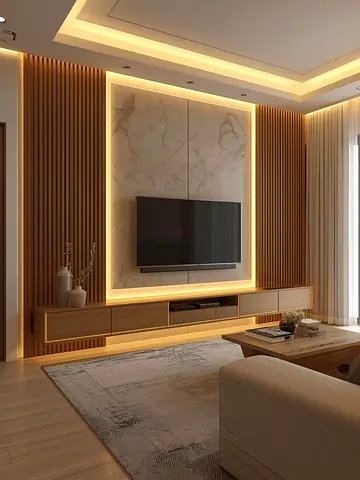 Sophisticated Modern TV Wall Design