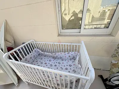 ️ Baby Wooden Crib / Cot – Good Condition