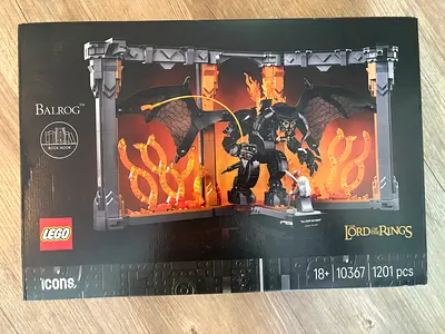 BARGAIN BRAND NEW LEGO 10367 ICONS LORD OF THE RINGS BALROG BOOK NOOK