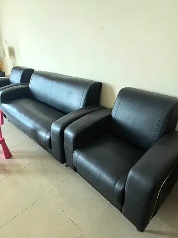 Black sofa set