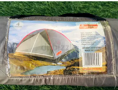 4-Person Water-Resistant Camping Tent