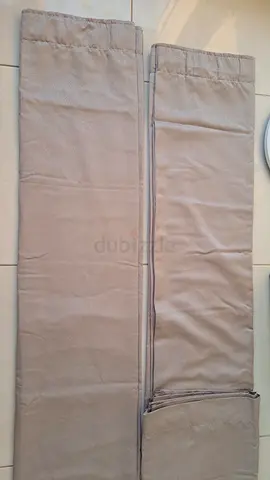 Grey Elegant silk drapery curtains