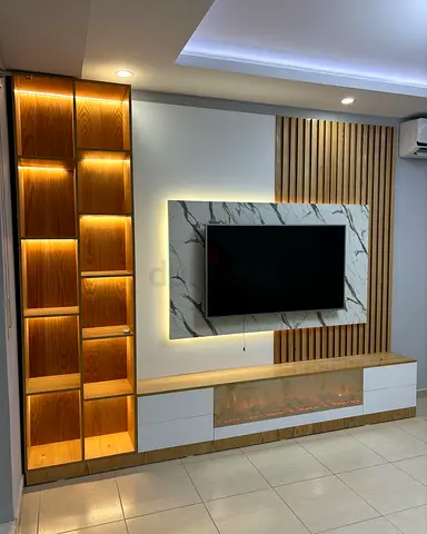 Modern TV Unit with Shelving