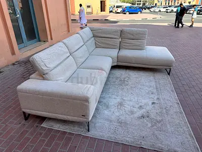 Natuzzi L shape sofa Beige Good Condition