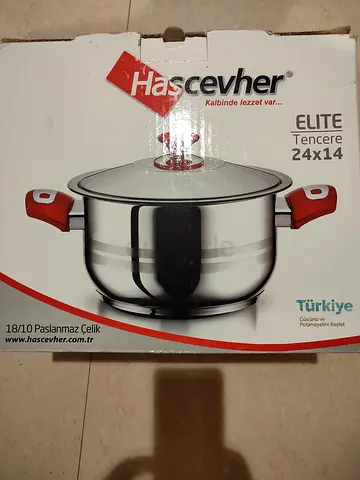 Hascevher Elite Stainless Steel Pot 24x14