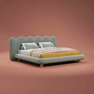 Brand New Queen size Stylish Bed with Unique Headboard