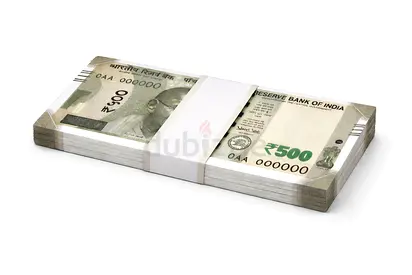 Uncirculated Indian 500 Rupee Notes - 100 Pcs Bundle
