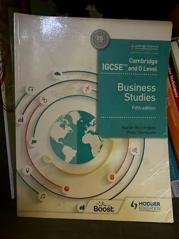 IGCSE Cambridge O Level Business Studies