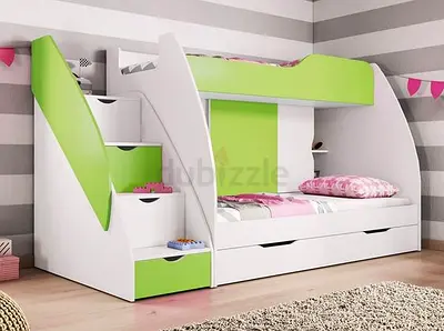 Stylish Bunk Bed with Storage for Kids