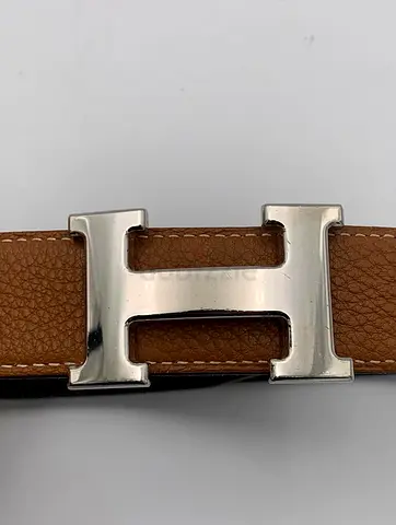 Authentic Hermes H belt reversible