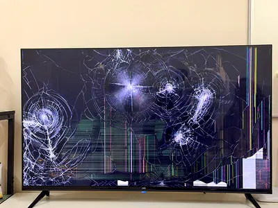 43 inch JVC smart Android Damaged LED TV for Parts