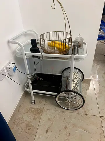 Stylish Serving Cart/trolley/ tea trolley with Handle n tires from pan emirates.