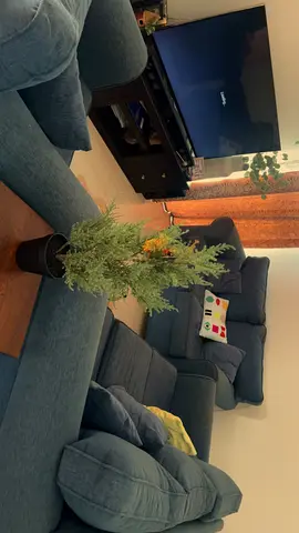 Ultra-Comfy Navy Blue Sofa Set (3-Seater + Armchair) – Great Condition!