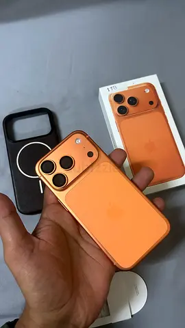 Apple iPhone 17 1 tb in Orange with Case