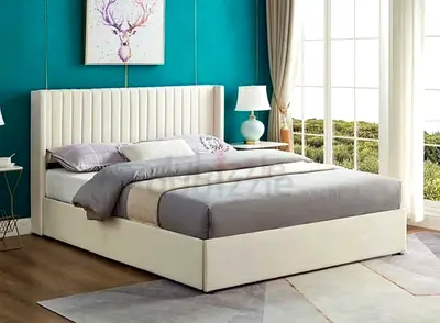 Brend New fabric wooden Queen size 160x200 Bed with Madical Matress Available
