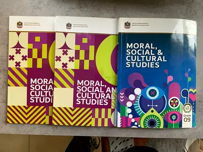 9TH GRADE MORAL SOCIAL AND CULTURE TEXTBOOKS FULL SET (MOE) NEW