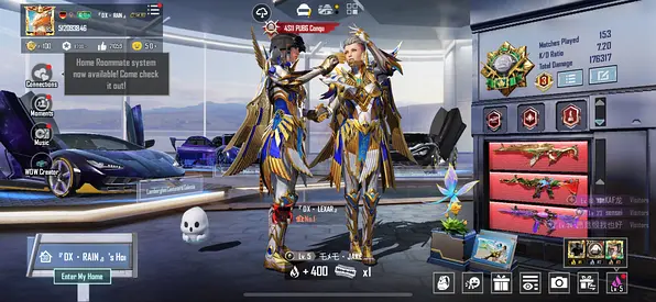 PUBG MEDIUM ACCOUNT WITH MAXED XSUITS.