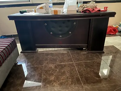 Elegant Dark Wood Console Table