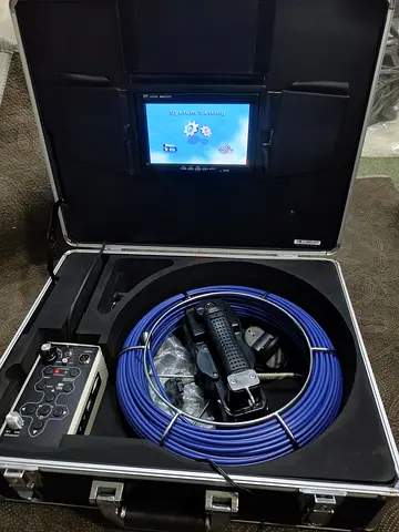 WPS-A1-C23L pipeline Video Inspection Camera System with 23mm camera, 30 m pushrod and 512 Hz transm