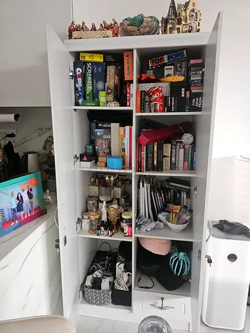 Small two door white cupboard for sale