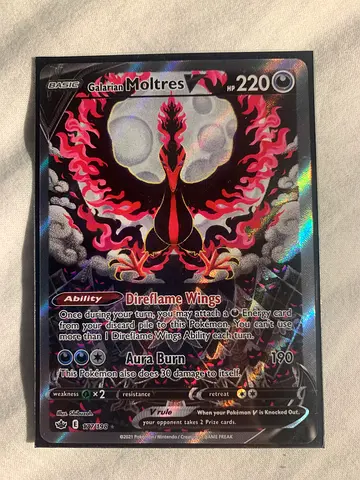 Rare Pokémon Card - Galarian Moltres