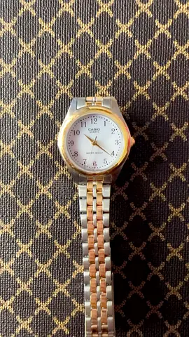 Casio Quartz Watch with Gold and Silver Band