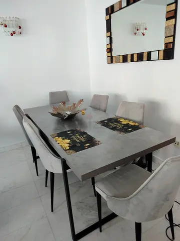 Stylish Dining Table Set with Chic Chairs