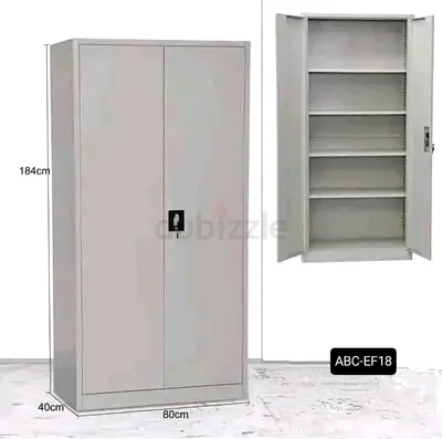 Metal Storage Cabinet with Adjustable Shelves