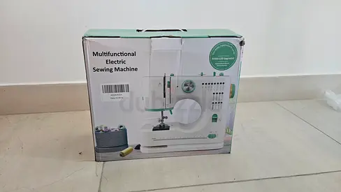 Brand New Electric Sewing Machine – 16 Stitches, Double Needle, Foot Pedal | Hot Deal (Boxed)