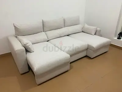 IKEA Esklstuna L shape Sofa Beige