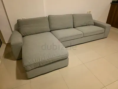 IKEA Kivik L Shape Sofa Gray