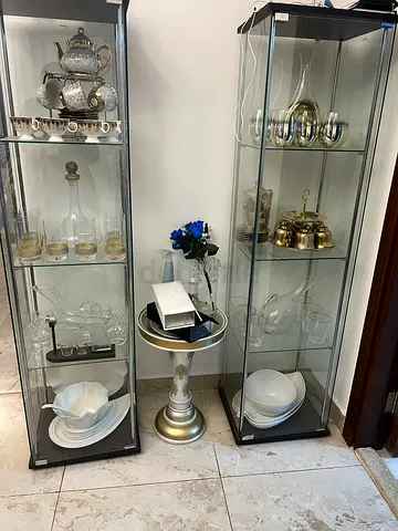 Elegant Display of Collectible Glassware from ikea
