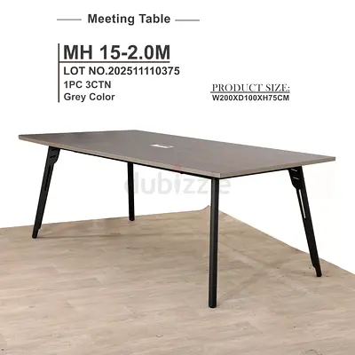 Stylish Grey Meeting Table