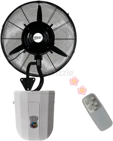 26 inch Outdoor Mist Fan, 10L Wall-mounted water fan Diameter Air Cooler Water Mist Humidifier,WTR-