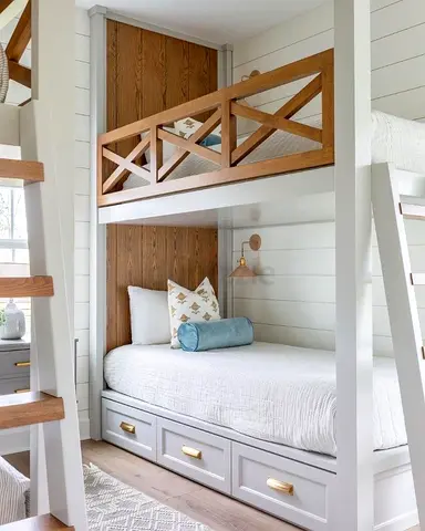 Stylish Bunk Bed with Storage Drawers