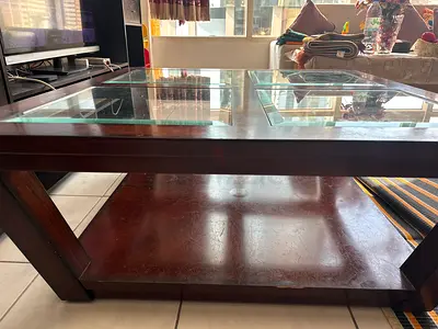 Coffee Table with Glass Top