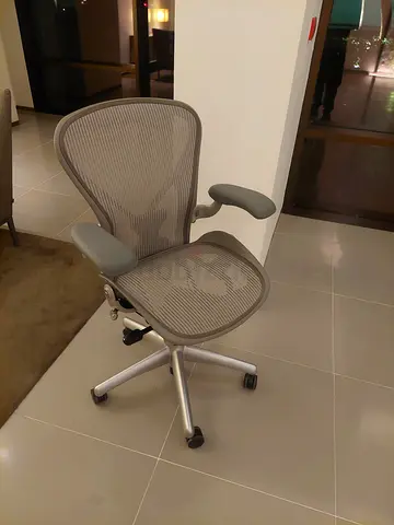 Silver Color Herman Miller Aeron Classic Chair Size B  C available