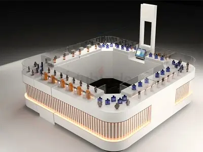 Minimalist Luxury Perfume Kiosk