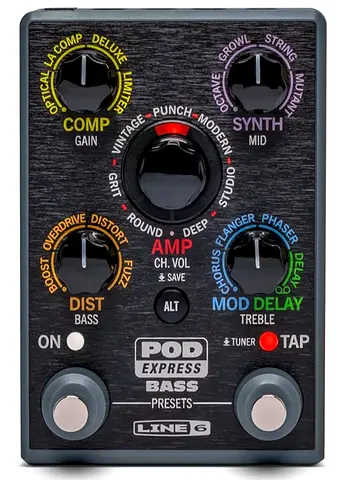 Line 6 POD Express Bass Effects Processor