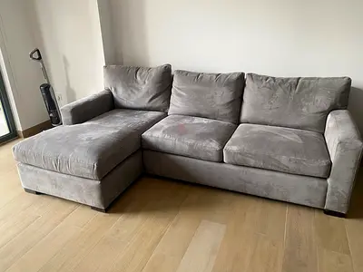 Excellent Condition Crate Barrale Ferther Filled modular sofa