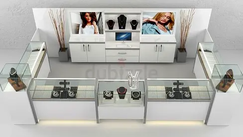 Elegant Jewelry Display Kiosk