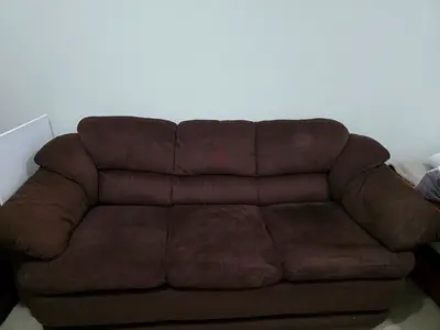 Brown Fabric Sofa set 3+2+1