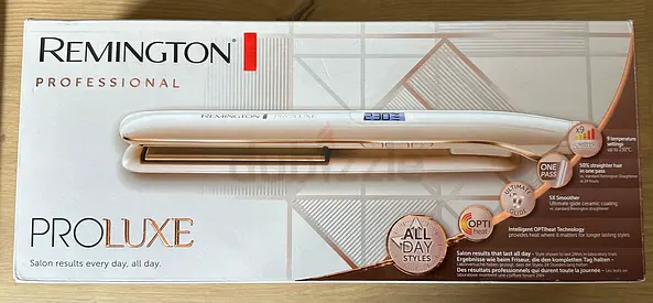 Remington ProLuxe Hair Straightener, Rose Gold - S9100