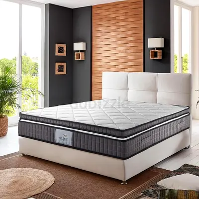 Brand New Comfortable Mattress with Elegant Bed Frame