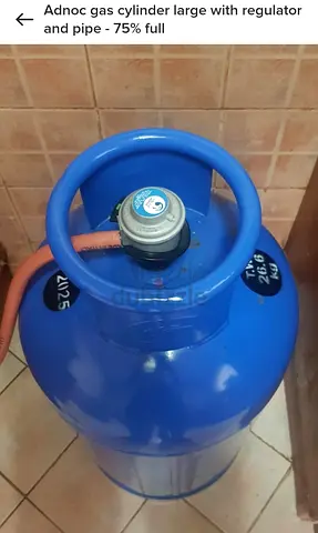 Big Gas Cylinder 50 lb with regulator and pipe