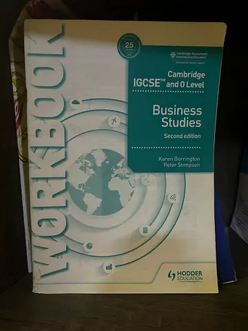 Cambridge IGCSE Business Studies Workbook