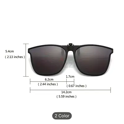 Clip-on Glasses for Men And Women That Change Tint, Designed for Driving At Night to Reduce Glare