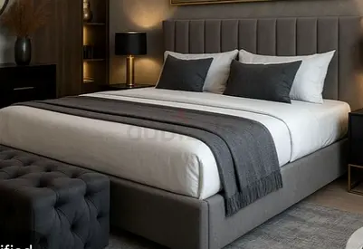 Gray colour king size Bed